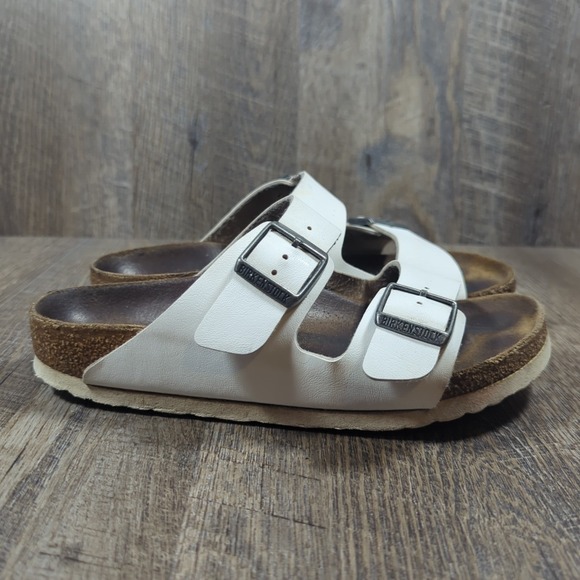 Birkenstock Arizona Birko-Flor White Sandals Women's Size EU 36 US 5 - Picture 2 of 15